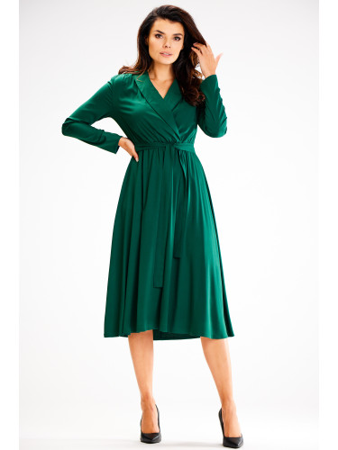 Awama Woman's Dress A604 Bottle Green