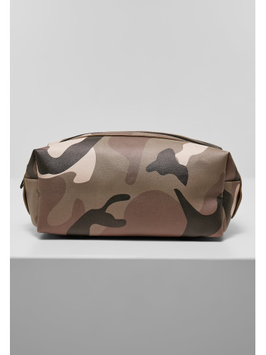 Camo Browncamo Synthetic Leather Cosmetic Bag