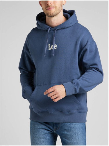 Blue men's hoodie Lee - Men