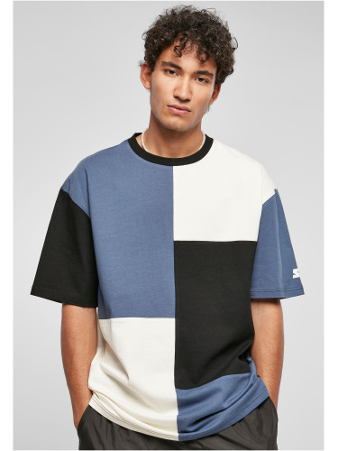 Starter Patchwork Oversize T-shirt vintageblue/black/pale white