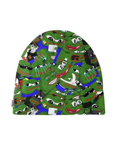 Mr. GUGU & Miss GO Man's Pepe Memes Beanie MB 212337