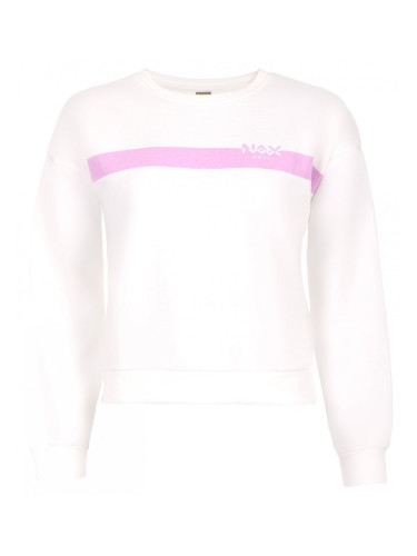 Women's pink and white sweatshirt NAX Sedona