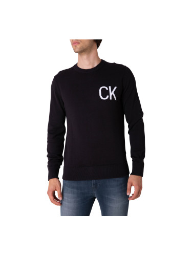Calvin Klein Sweatshirt Eo/ Ck Logo Swtr, Bae - Men's