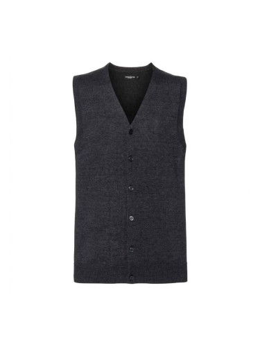 Men's Sleeveless Cardigan, Neckline V R719M 50/50 50% Cotton 50% Acrylic CottonBlend TM weave 12 275g