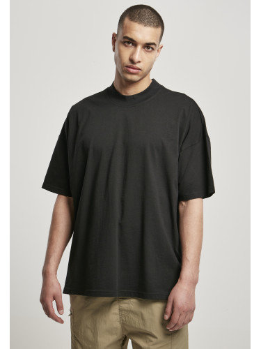 Oversized mock Neck Tee black