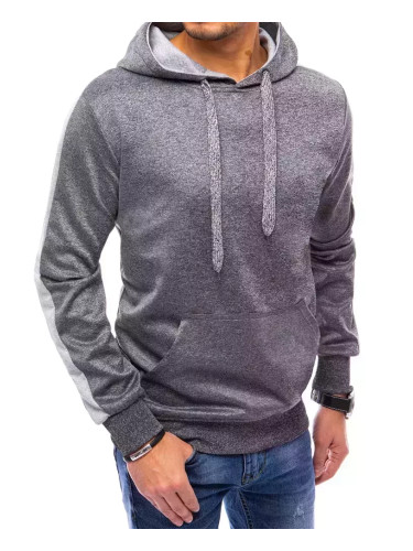 Bluza męska z kapturem ciemnoszara Dstreet