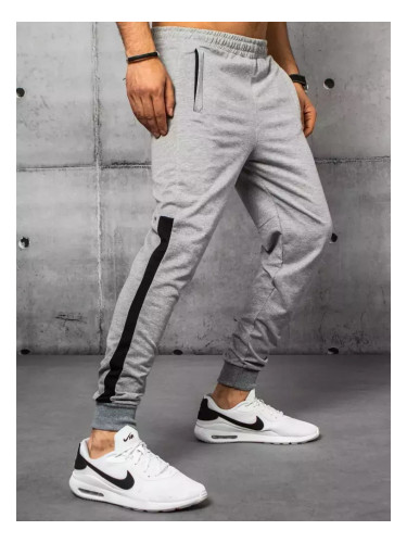 Spodnie męskie dresowe jasnoszare Dstreet