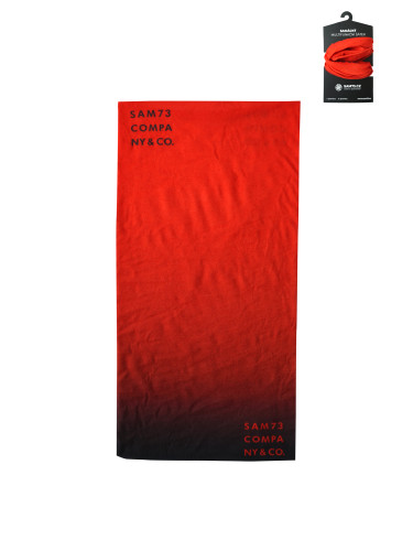 Red multifunctional scarf SAM 73