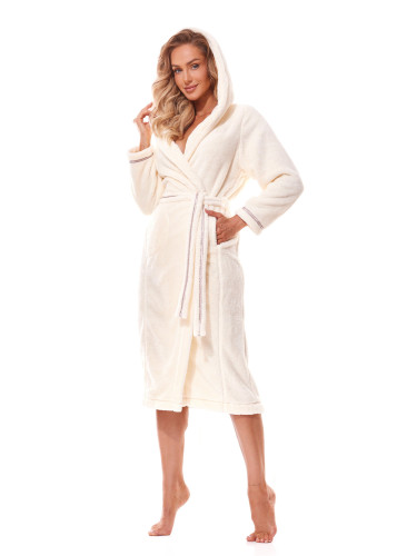 Soft long bathrobe 2322 Ecru Ecru