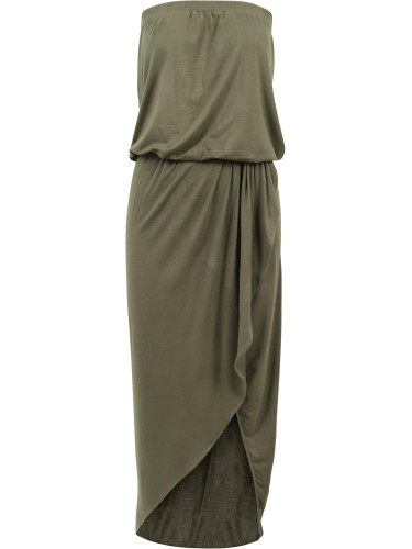 Women's Olive Bandeau Dress