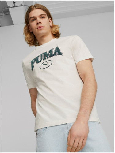 Men's cream T-shirt Puma Squad