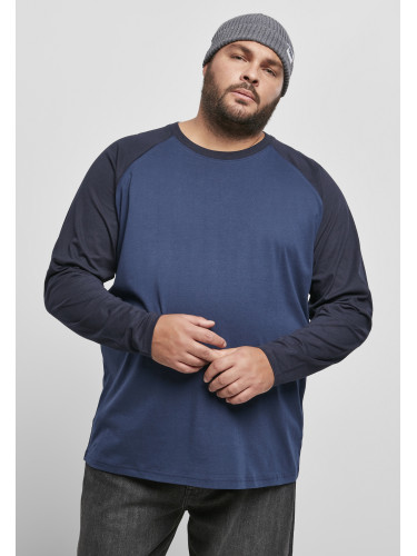 Raglan Contrast LS dark blue/midnightnavy
