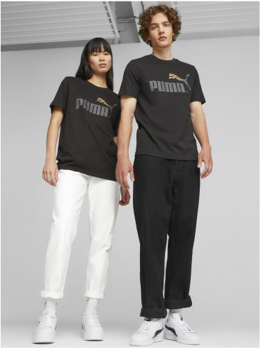 Black unisex T-shirt Puma Classics No.1 - Men