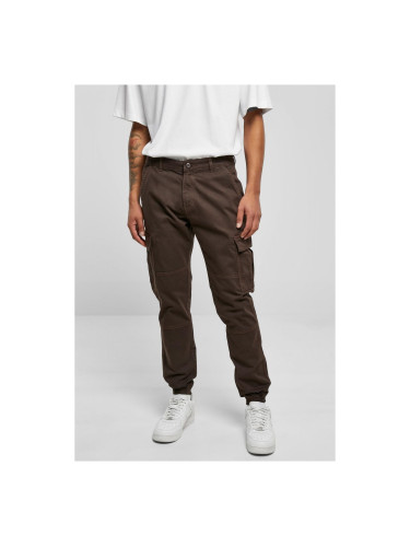 Jogging Pants Washed Cargo Twill Brown