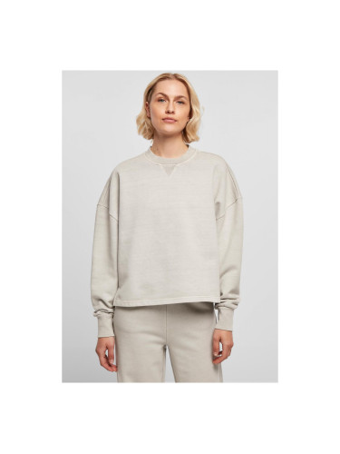 Women's Heavy Terry Garment Dye Crewneck warmgrey