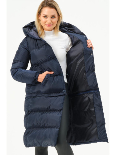 Z6772 DEWBERRY SHORTENABLE WOMEN'S COAT-LACQUER