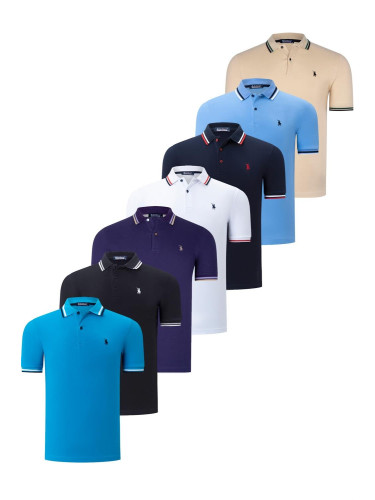 Men's polo shirt dewberry