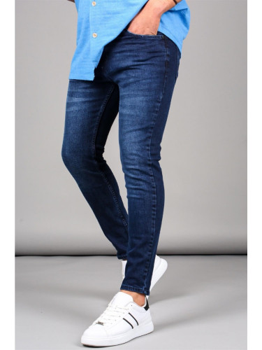 Madmext Blue Slim Fit Men's Jeans 6339