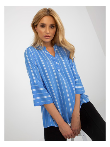 Blouse-D73771M11062C-blue