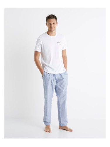 Blue and white cotton pyjamas Celio Biniou