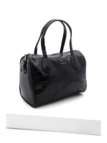 Marjin Women's Adjustable Straps Hand Shoulder Bag Celiza Black Croco
