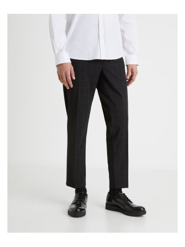 Celio Plaid Trousers Fonoel - Men's