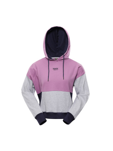 Grey-purple women's hoodie NAX Onoda