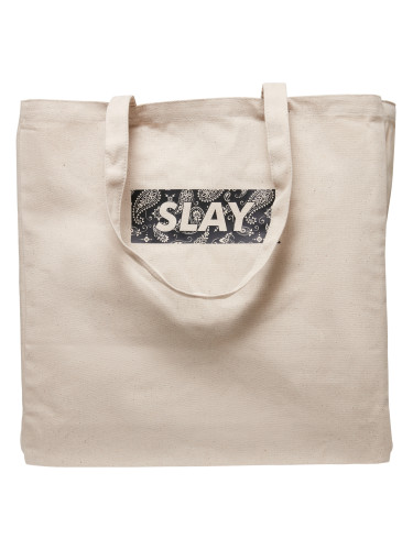 Canvas bag SLAY Oversize white
