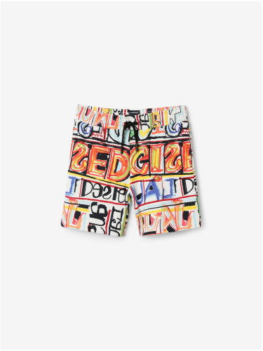 White Boys Patterned Shorts Desigual Aloha - Boys