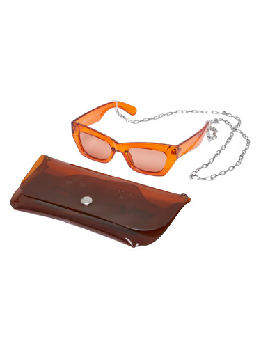 Sunglasses with strap and case - orange