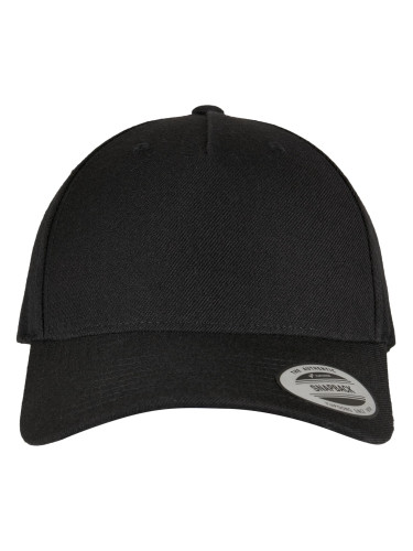 YP CLASSICS 5-PANEL PREMIUM COVERED CAP Visor SNAPBACK CAP black