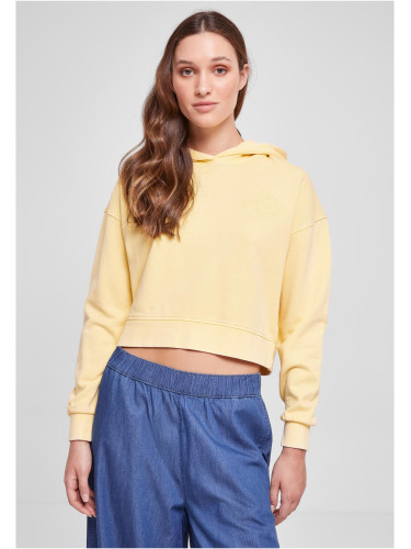 Women's short floral embroidery Terry Hoody vintagesun