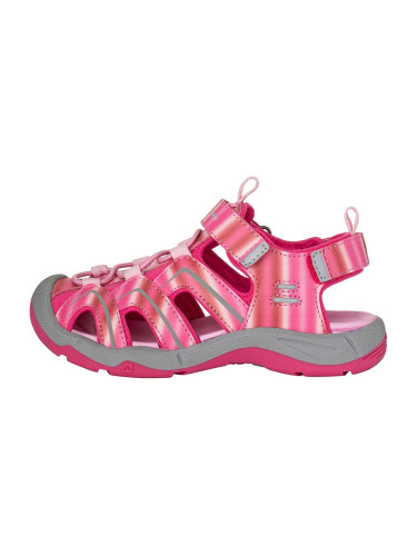 Children's sandals with reflective elements ALPINE PRO ANGUSO magenta