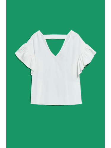 Marisse Women's Shirt L-Ko-4051 White