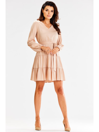 Awama Woman's Dress A603 Beige