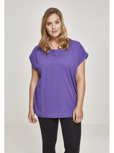 Women's ultraviolet T-shirt with extended shoulder