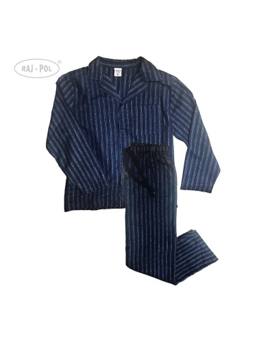 Raj-Pol Man's Pyjamas Flannel Navy Blue