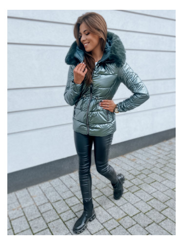 Дамско яке BROOKE тъмно зелено Dstreet