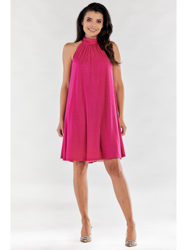 Awama Woman's Dress A556 Fuchsia