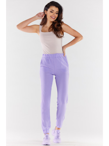 Awama Woman's Trousers A498 Violet/Beige
