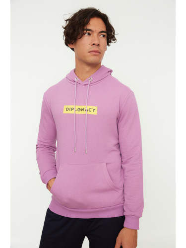 Trendyol Men's Lilac Cotton Sweatshirt