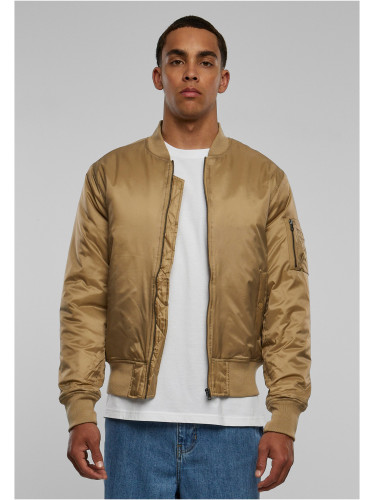 Basic Bomber Jacket Beige