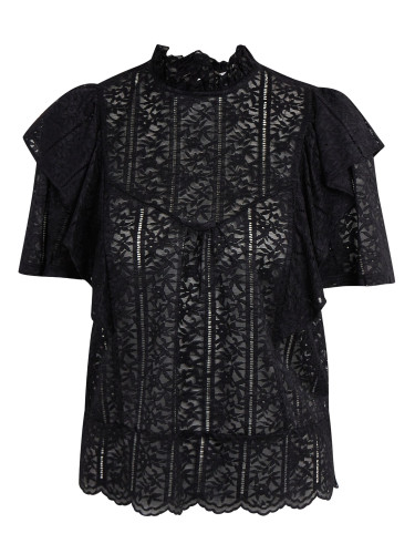 Orsay Black Ladies Lace Blouse - Women