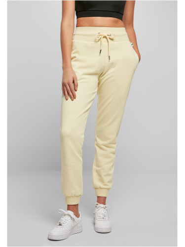 Women's Organic High-Waisted Sweatpants Soft Yellow