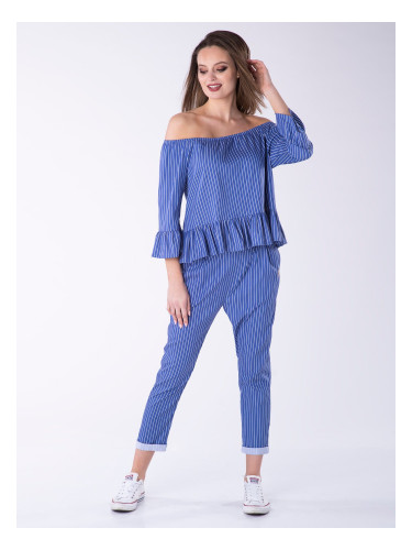 Look Made With Love Woman's Trousers 415P Stripe
