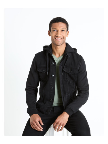 Celio Denim Hooded Jacket Fujersden - Men