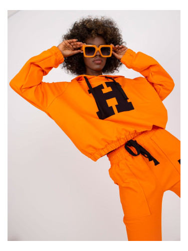 Orange cotton tracksuit by Natela