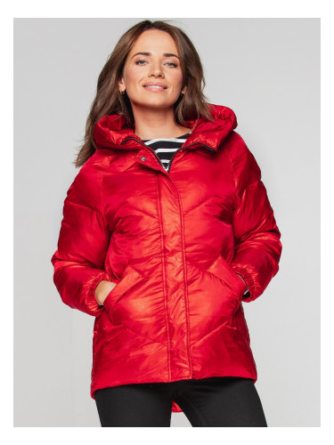 PERSO Woman's Short women's quilted jacket with heart