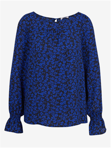 Orsay Women's Black/Blue Floral Blouse - Women's