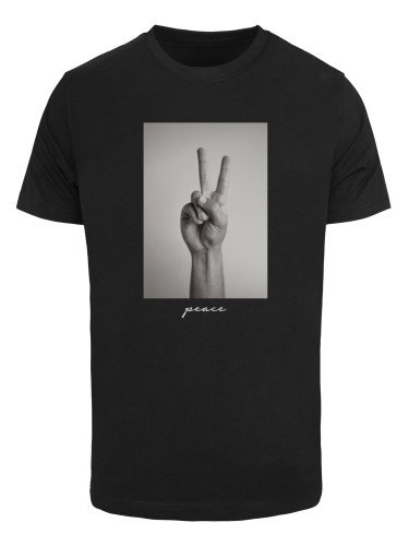 Black T-shirt with peace sign